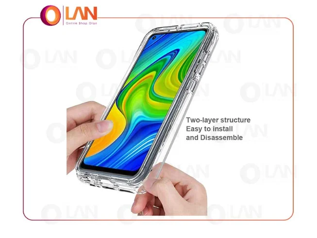 کاور گوشی سیلیکونی ضد ضربه Xiaomi note 9 برند Almiao